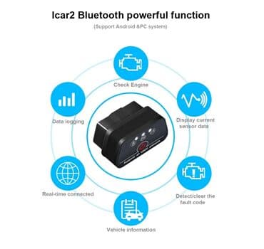 адаптер elm 327: Адаптер vgate icar v2.2 + v1.5 obd2 elm327 Bluetooth чип pic18c 25k80 — 4