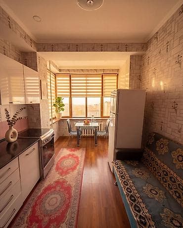 отдых исык ата: 1 комната, 43 м², 8 этаж, Евроремонт — 5