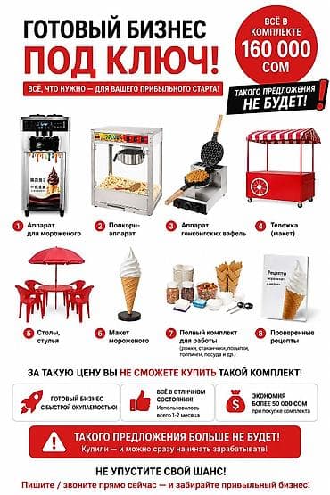 Оборудование для бизнеса: Продажа бизнеса Фастфуд Вместе с: Оборудование и мебель — 1