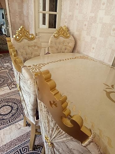 выбор номера о: Стол и стул для зала, цвет - Золотой — 1