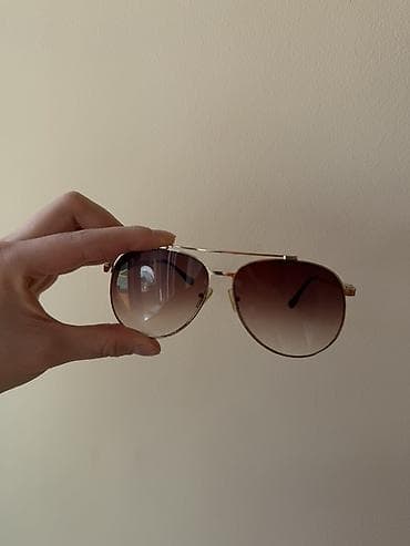 очки с накладками: Солнцезащитные очки очки, Унисекс, Авиатор, Линзы градиентные, Б/у — 1