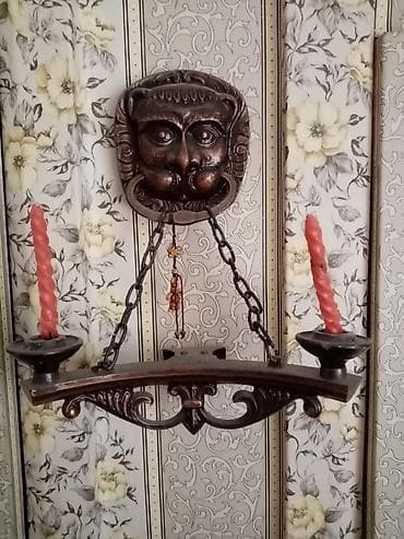 Декор жана интерьер: Маска,панно настенное Медуза Горгона,сделана в СССР в начале — 2