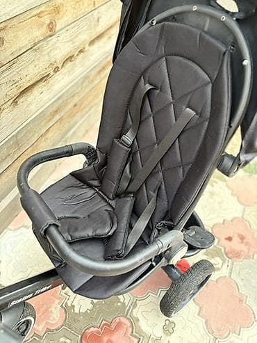Детский транспорт: Детский трехколесный велосипед–коляска Startos Trike (черный) — 5