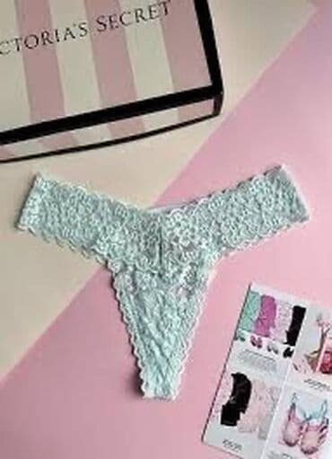 Атайын кийим: Женские трусики-стринги - Кружевная модель с широкой эластичной — 1