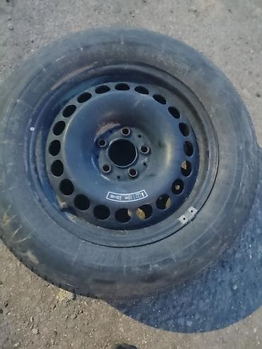 Колеса в сборе 225 / 60 / R 16, Всесезонная, Б/у, 1 шт, Легковые, Железные, отверстий - 5