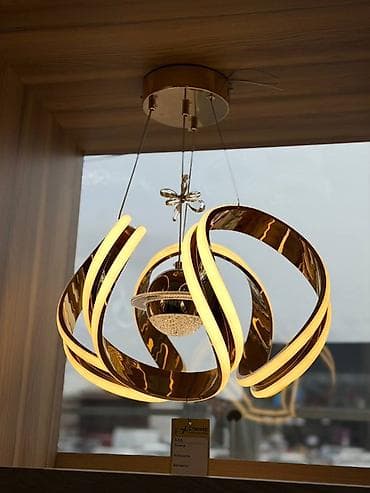 string art: Подвесная светодиодная люстра современного дизайна. - Конструкция — 1