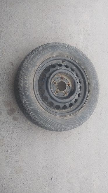 шины на пассат: Дөңгөлөктөр монтажда R 15, All-season, Колдонулган, Камдык, Жеңил унаалар, Темир, тешиктери - 5 — 1