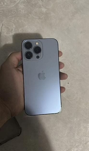 антибак 100: IPhone 13 Pro, Б/у, 256 ГБ, Sierra Blue, Защитное стекло, Чехол, 78 % — 1