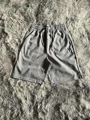 шорты поло: Серые мужские шорты Polo Ralph Lauren. - Модель — 1