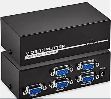 enter kg: VGA сплиттер на 4 порта 200MHz (модель VGA-2004 / Сплиттер 1VG) - — 2