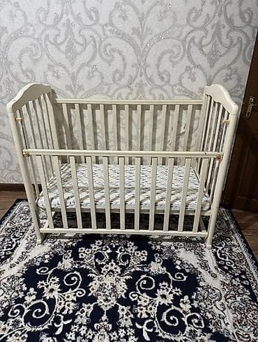 детские кровати для девочек: Детская кроватка классическая, цвет слоновая кость — 1