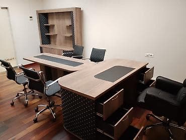 Сантехника: Кеңсе эмереги комплекти, Жыгач, түсү - Күрөң — 5