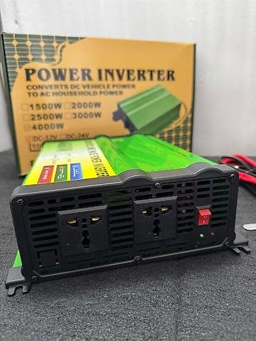 инверторы: Инвертор напряжения 12 В DC → 220 В AC, 4000 Вт (модифицированная — 2