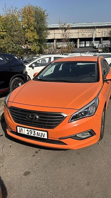 тамчы аренда: Hyundai Sonata, оранжевый седан Сдаю под такси Топливо Газ. Аренда — 1