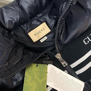 пуховик на девочку: Мужская куртка, S, M, Gucci, Новый, цвет - Синий, Бесплатная доставка — 3