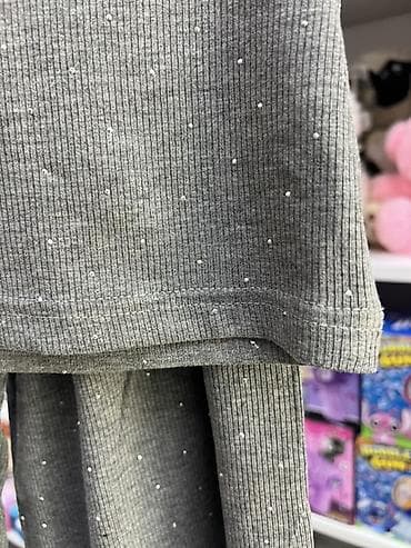 двойка для девочки: Комплект, цвет - Серый — 4