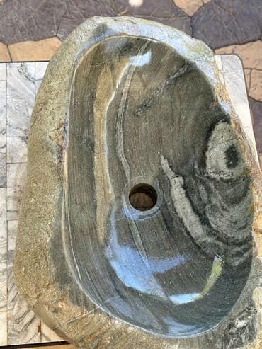 аквариум круглый: Раковина для ванной, Круглая форма, Материал: Камень, Размер: 6 x 4 см — 13