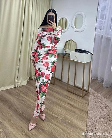 Вечернее платье, Длинная модель, С рукавами, XS, S, M at lalafo.kg Вечернее платье, Длинная модель, С рукавами, XS, S, M