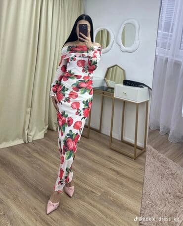 длинные платья с длинным рукавом: Вечернее платье, Длинная модель, С рукавами, XS, S, M — 1