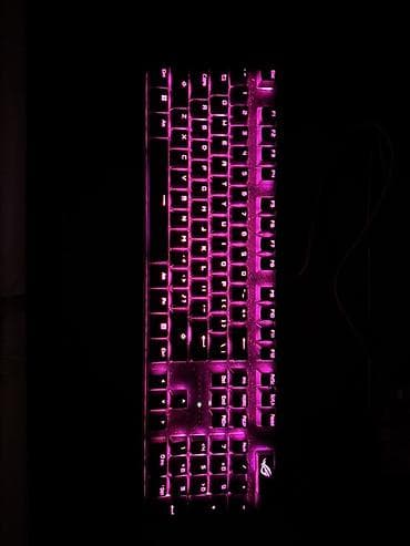 Клавиатура, Asus, Механическая, Проводное подключение, Размер: 100%