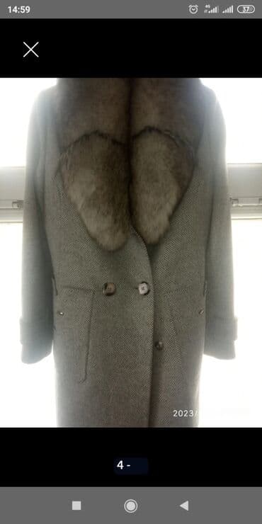 почти новые: Польто женское,съёмный воротник из песца,пр.Турция размер 48брали за — 3