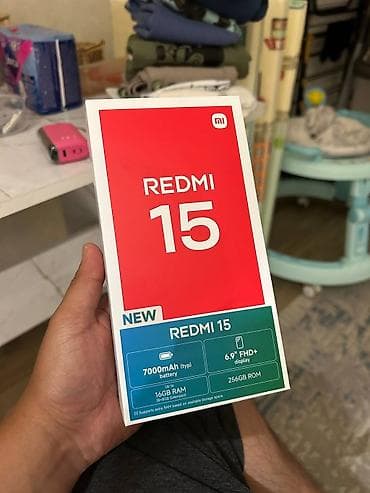 Redmi, Redmi 15, Новый, 256 ГБ, цвет - Черный, 2 SIM