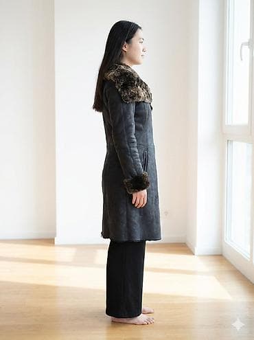 Спецодежда: Дубленка, Турция, По колено, С капюшоном, S — 5