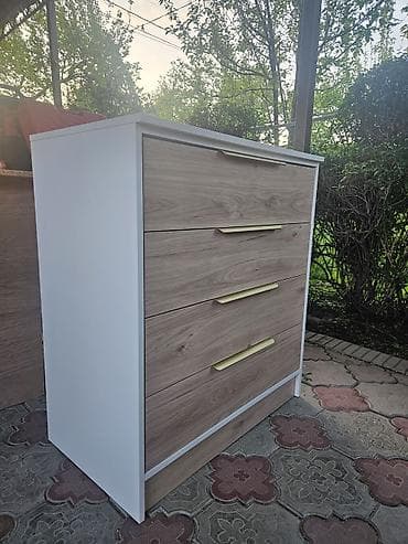 Комод для одежды, Новый, Без зеркала, ЛДСП, цвет - Белый