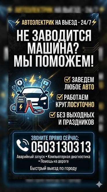 tsunami 100: Услуги автоэлектрика, Компьютерная диагностика, Специализация: Легковое авто, С выездом — 1