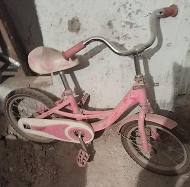 fixed gear: Детский велосипед, 2-колесный, 4 - 6 лет, Для девочки, Б/у — 1