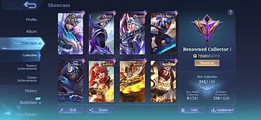 Видеоигры и приставки: Игровой аккаунт Mobile Legends: Bang Bang с большой коллекцией скинов — 4
