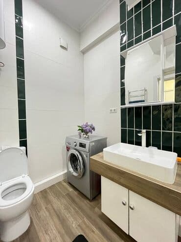 суточный квартира бишкек 2 комнатная: 2 комнаты, Душевая кабина, Постельное белье, Кондиционер — 7