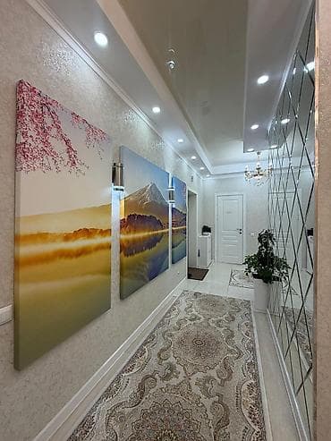 дом мкр джал: 4 комнаты, С мебелью полностью — 10