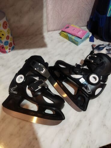 велосипед рассрочка: Детские коньки, размер 26-28 (регулируется). состояние идеальное! — 1
