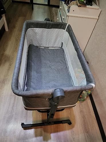 chicco echo: Люлька, Б/у, Колыбель, Металл, цвет - Серый — 3