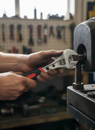 Разводной ключ Rodex модели 8209 предназначен для работы с крепежными