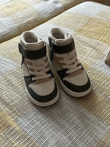 красовки кожа: Детские высокие кеды/кроссовки - Модель: высокие кеды в баскетбольном — 1