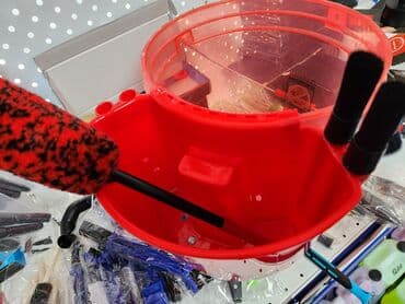 чехол для документов: Органайзер на ведро. 1 шт красного цвета и 1 шт чёрный цвет. маг — 2