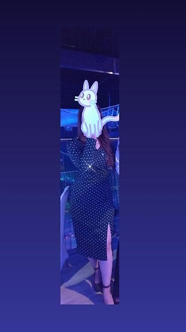 турсы женские: Повседневное платье, Трикотаж, На запах, M — 1