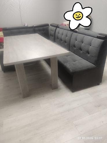 стол для кух: Кухонный стол и стул, цвет - Серый — 6