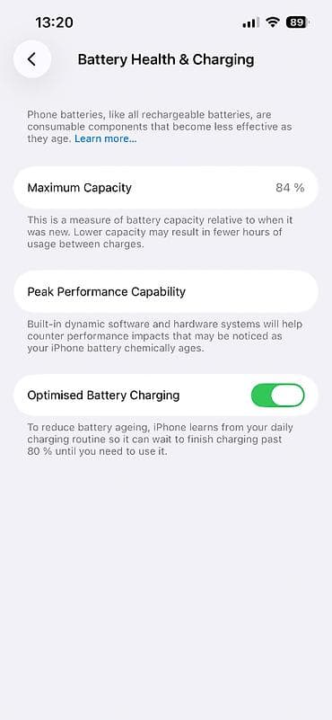 poco х3: IPhone 14, Б/у, 128 ГБ, Голубой, Чехол, Кабель, Коробка, 84 % — 2