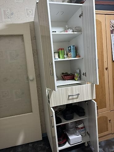 шкаф кухинный: Кухонный шкаф, Б/у, Напольный, Без мойки, ЛДСП — 1