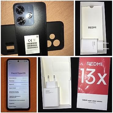 Redmi, Redmi 13, 256 ГБ, цвет - Черный, 2 SIM at lalafo.kg Redmi, Redmi 13, 256 ГБ, цвет - Черный, 2 SIM