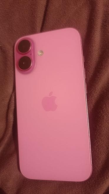 афон 6s: IPhone 16, Б/у, 256 ГБ, Розовый, Зарядное устройство, Чехол, Коробка, 91 % — 1