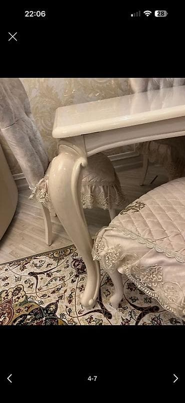 чехлы на стулья на резинке: Стол и стул для зала, Б/у, Самовывоз, цвет - Бежевый — 6