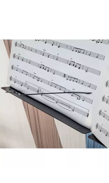 ПРОДАЮ пюпитр для нот(подставка). Абсолютно новый, черный, лёгкий — 5