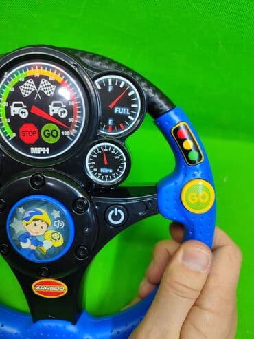 машину для детей: Руль игрушка музыкальная🔴🔵 Комплектация товара: руль, 3 батарейки✅ — 5