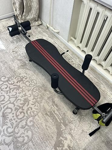 Скамья для пресса/гиперэкстензии с упорами и регулировкой -