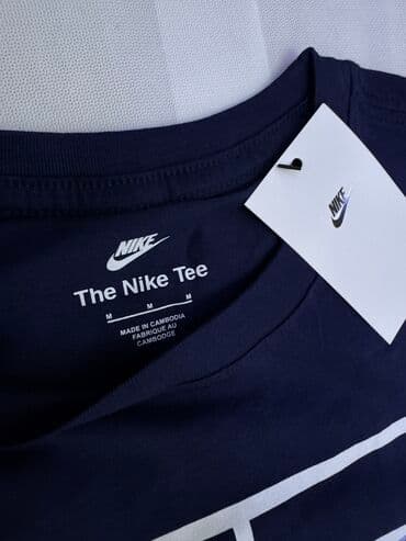 брендовые мужские спортивные костюмы из турции: Мужская футболка, S, M, L, Nike, Новый, цвет - Синий, Самовывоз — 2