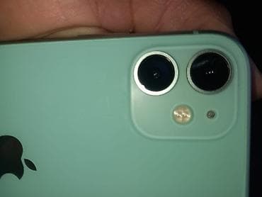 Техника и электроника: IPhone 11, Б/у, 128 ГБ, Зеленый, Кабель, 92 % — 6